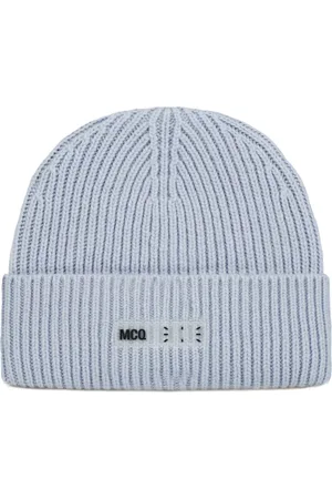 Alexander McQueen Beanies, female, , Size: M Ic0 Logo Wool Beanie