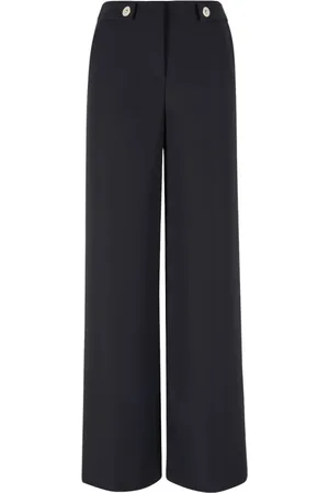 Giorgio Armani Wide Trousers, female, , Size: M Stylish Ubmf Trousers for Men