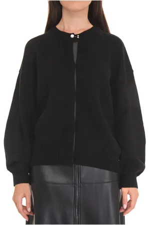Liu Jo Cardigans, female, , Size: L Buttoned Cardigan with 3/4 Sleeves