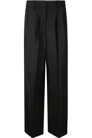 P.A.R.O.S.H. Wide Trousers, female, , Size: M Palazzo Wool Trousers with Pockets