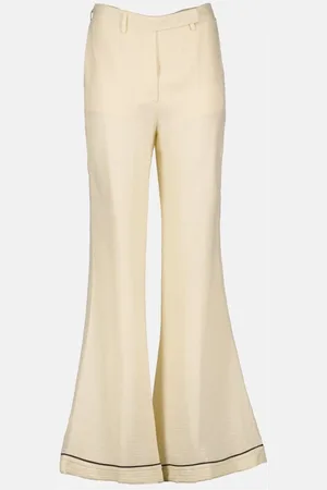 Prada Wide Trousers, female, , Size: XS Silk Flared Pants
