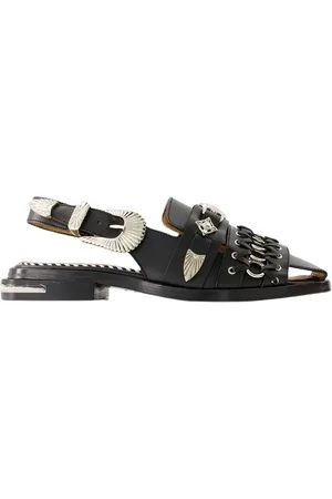 TOGA PULLA Ballerinas, female, , Size: 6 US Leather Open Pointed Sandals