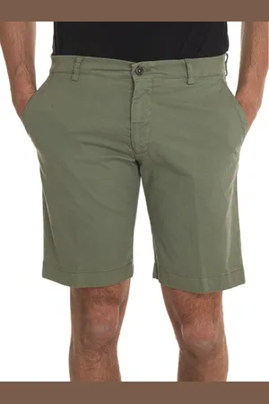 Berwich Casual Shorts, male, , Size: 2XL Cotton Bermuda Shorts with Tailoring Vent