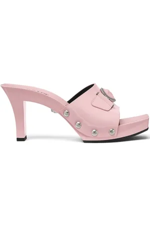 VERSACE Heeled Mules, female, , Size: 6 US High Heel Sandals