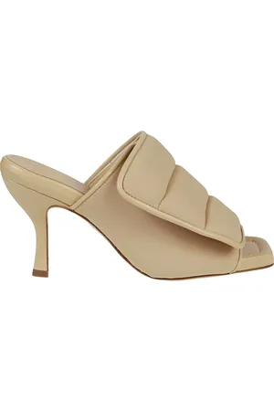 Gia Borghini Heeled Mules, female, , Size: 8 US Stitched Puffy Velcro Strap Mules