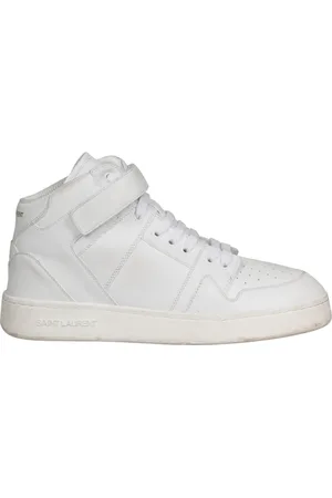 Saint Laurent Sneakers, male, , Size: 9 US Worn Leather Lax Sneakers