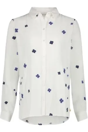 Fabienne Chapot Shirts, female, , Size: M Floral Embroidered Viscose Blouse