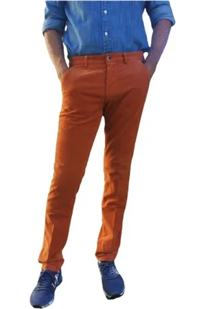 Masons Slim-fit Trousers, male, , Size: S Slim Fit Velvet Cotton Chino Pants
