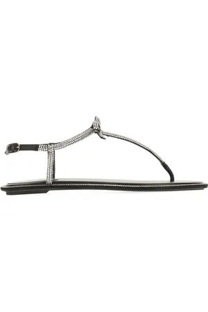 RENE CAOVILLA Flat Sandals, female, , Size: 5 1/2 US Flat Sandals