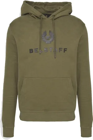 Belstaff Hoodies, male, , Size: S Signature Sweatshirt Hoodie in True Olive-S