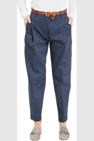 Nine In The Morning Tapered Trousers, female, , Size: W27 Wordly Chino Trousers with Pleats