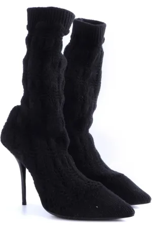 Dolce & Gabbana Heeled Boots, female, , Size: 11 US Luxury Wool Blend Women`s Heeled Boots