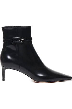 Gianvito Rossi Heeled Boots, female, , Size: 7 US Leather Ankle Boots with Strap