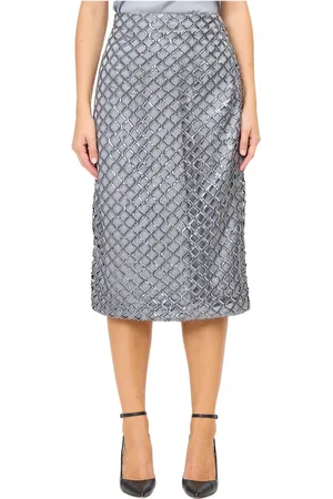 FEDERICA TOSI Midi Skirts, female, , Size: S Sequin Net Midi Skirt