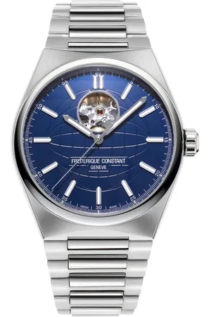 Frederique Constant Watches, male, , Size: ONE SIZE Uomo - Fc-310N4Nh6B - Highlife Automatic Skeleton; Stainless Steel Bracelet and Blue Rubber Strap; LTD 888