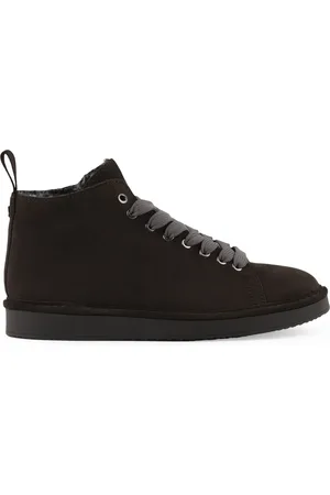 Panchic Lace-up Boots, male, , Size: 11 US Dark Suede Ankle Boots