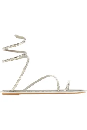 RENE CAOVILLA Flat Sandals, female, , Size: 7 US Stylish Sandals