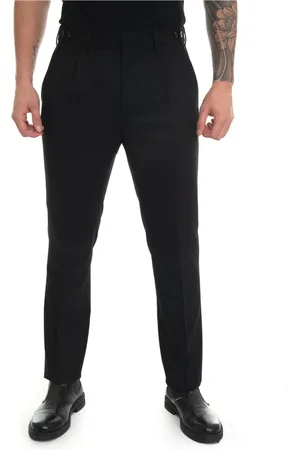 Berwich Suit Trousers, male, , Size: 3XL Flannel Trousers with Elastic Waist