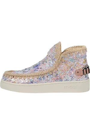 Mou Winter Boots, female, , Size: 6 US Summer Sequins Sneaker Nude