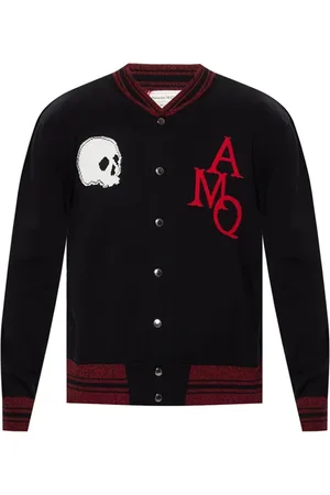 Alexander McQueen Cardigans, male, , Size: S Cotton Sweater with Long Sleeves
