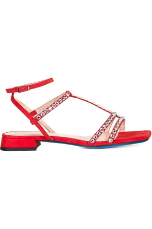 LORIBLU Flat Sandals, female, , Size: 9 US Stylish Suede Sandals