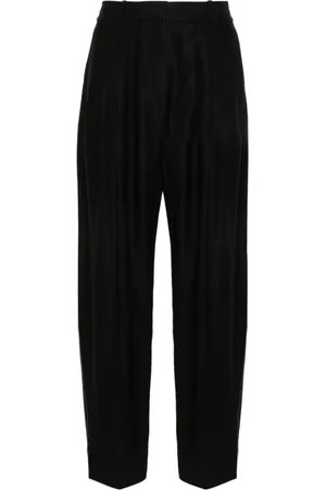 STUDIO NICHOLSON Wide Trousers, female, , Size: XS High-Waisted Trousers with Pleat Detailing