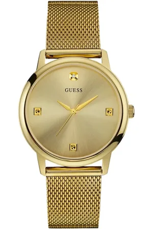 Guess Watches, male, , Size: ONE SIZE Stylish Stainless Steel Gold Watch