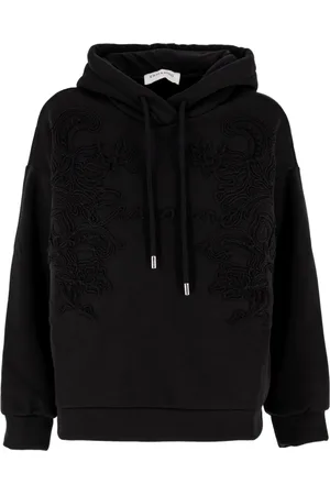 ERMANNO SCERVINO Hoodies, female, , Size: S Hooded Lace Sweatshirt