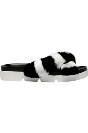 Stuart Weitzman Slippers, female, , Size: 7 US Fur Slippers - Stylish and Cozy