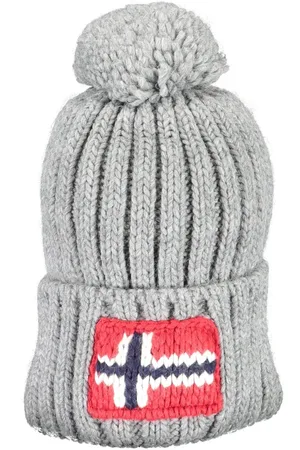 Napapijri Beanies, male, , Size: ONE SIZE Wool Pompon Logo Hat