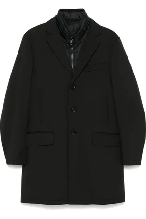 FAY Single-Breasted Coats, male, , Size: M Quilted Jacket with Concealed Hood