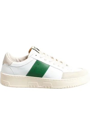 SAINT SNEAKERS Sneakers, male, , Size: 9 US Sail Sneakers /Flag Leather