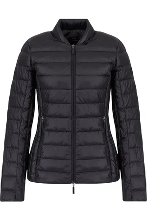 Armani Exchange Winter Jackets, female, , Size: XS Quilted Technical Fabric Coat