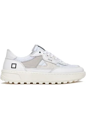 D.A.T.E. Sneakers, female, , Size: 7 US Leather Sneakers with Gray Details