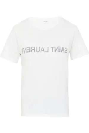 Saint Laurent T-Shirts, female, , Size: M Reversed Logo T-Shirt