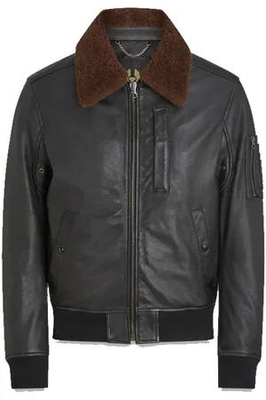 Belstaff Leather Jackets, male, , Size: 2XL Classic Leather Bomber Jacket