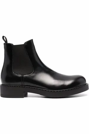 Prada Chelsea Boots, male, , Size: 9 1/2 US Leather Ankle Boots