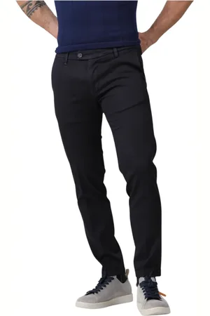 RE-HASH Slim-fit Trousers, male, , Size: W40 Mucha 10 Chinos with Folded Hem