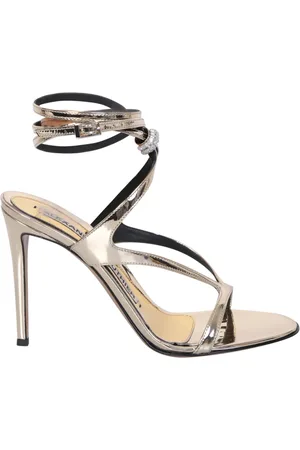 ALEXANDRE VAUTHIER High Heel Sandals, female, , Size: 10 US Gold Smila sandals by . These shoes are full of glamour and modernity, boasting a sculptural silhouette and an innovative design