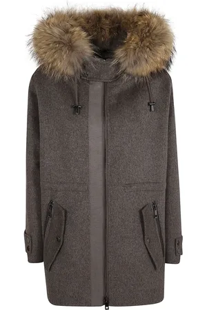 P.A.R.O.S.H. Parkas, female, , Size: M Fur Trimmed Padded Parka Jacket
