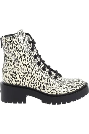 Kenzo Lace-up Boots, female, , Size: 7 US Ecru Lace Up Ankle Boots