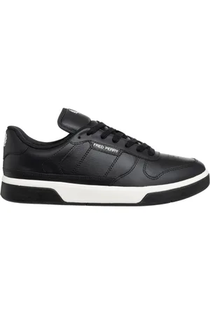 Fred Perry Sneakers, male, , Size: 8 US Plain B300 Sneakers with Laces Closure