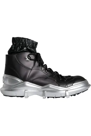 Dolce & Gabbana Lace-up Boots, male, , Size: 11 US Nylon High Top Sneakers