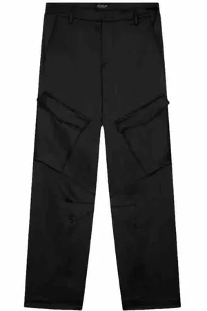 Dondup Straight Trousers, female, , Size: W26 Luxury Satin Cargo Trousers