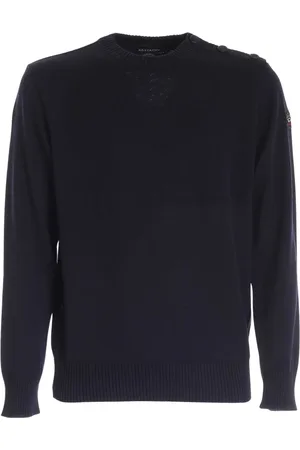 Paul & Shark Round-neck Knitwear, male, , Size: 2XL Sweater with Round Neckline