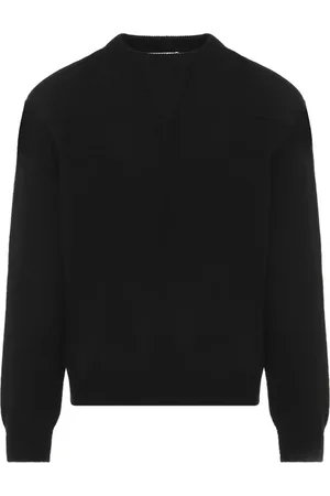 Jil Sander Round-neck Knitwear, male, , Size: L Luxurious Wool-Blend Sweater