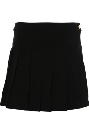 Palm Angels Short Skirts, female, , Size: XS Monogram Pleated Mini Skirt