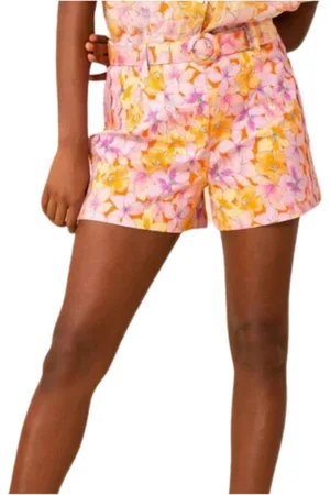 Hale Bob Short Shorts, female, , Size: S Orange Canvas High Waist Shorts