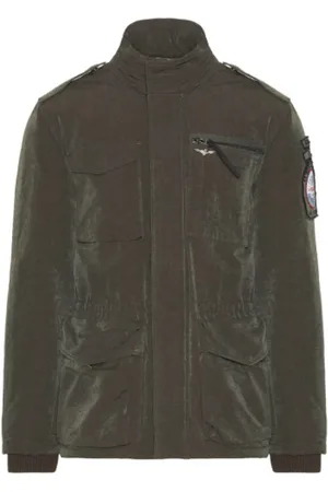 Aeronautica Militare Light Jackets, male, , Size: 2XL Padded Cotton Blend Safari Jacket