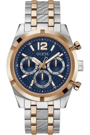 Guess Watches, male, , Size: ONE SIZE Resistance Multifunction Bicolor Watch